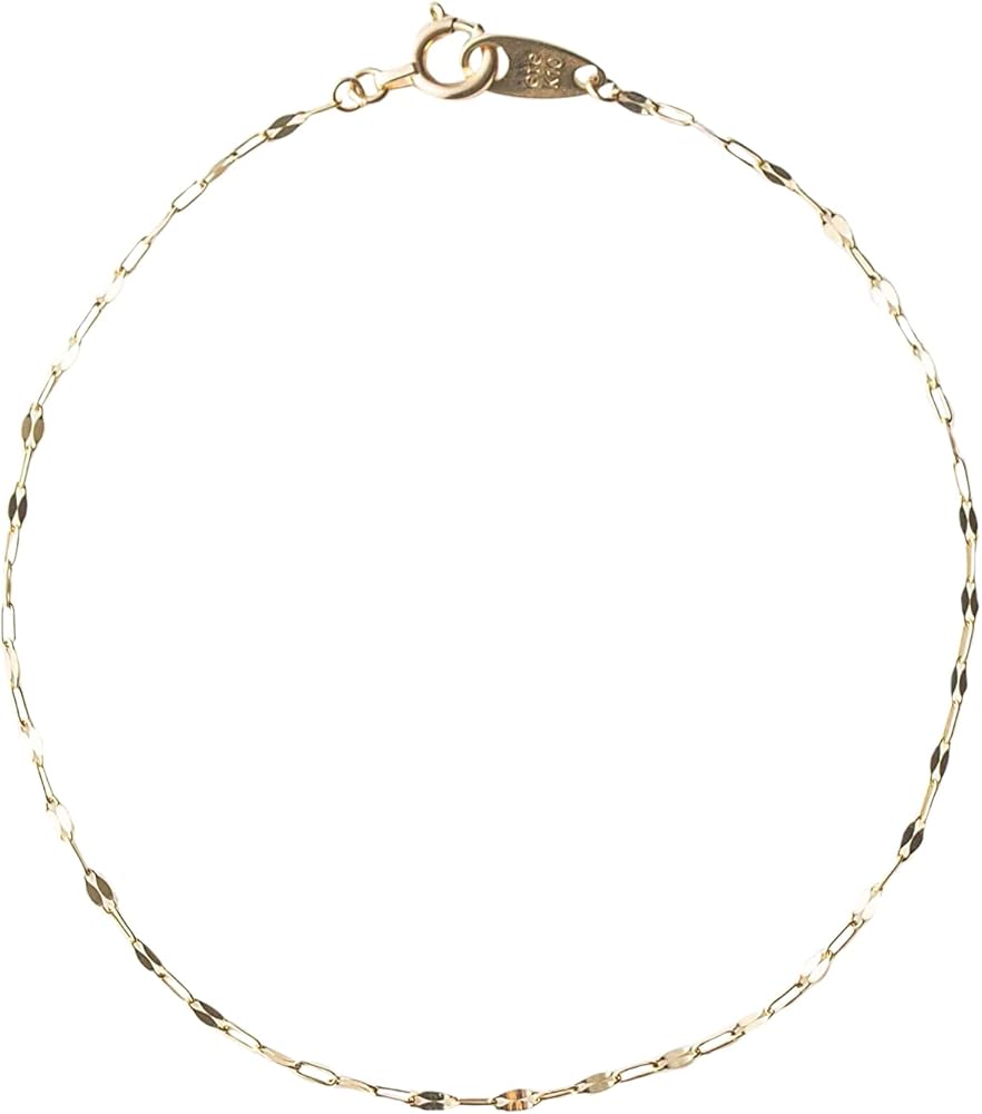 ete 10k ブレスレット イエローゴールド ダイヤモンド 10K イエローゴールド ブレスレット 幅6.8mm 18cm